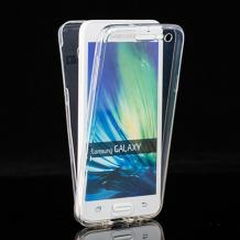 Силиконов калъф / гръб / TPU за Samsung Galaxy A3 A300F / Samsung A3 - прозрачен / 2 части / лице и гръб