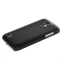 Луксозен предпазен твърд гръб за Samsung Galaxy S4 S IV mini I9190 I9195 I9192 - черен / метален