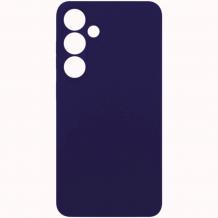 Силиконов калъф / кейс / Nano TPU за Samsung Galaxy A35 - тъмно лилав гръб със защита за камерата