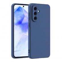 Силиконов калъф / кейс / Nano TPU за Samsung Galaxy A36 5G - тъмно син гръб със защита за камерата