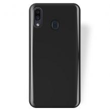 Силиконов калъф / гръб / TPU NORDIC Jelly Case за Samsung Galaxy A40 - черен