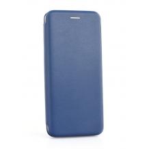 Луксозен кожен калъф Flip тефтер със стойка OPEN за Samsung Galaxy A50 / A50S / A30S  - тъмно син
