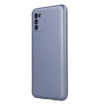Силиконов калъф / гръб / TPU кейс Metallic Cover за Samsung Galaxy A52 4G / A52 5G / A52s 5G - светло син