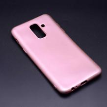 Силиконов калъф / гръб / TPU за Samsung Galaxy A6 Plus 2018 - Rose Gold