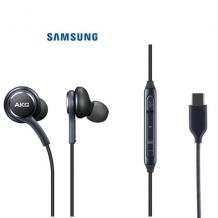 Оригинални стерео слушалки AKG / handsfree / за Samsung Galaxy S21 Plus Type-C - черни