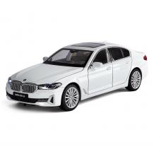 Метална кола с отварящи се врати, капаци, светлини и звуци BMW 5 Series 530LI 1:18