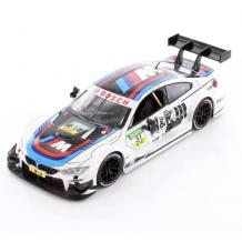 Метална кола с отварящи се врати капаци светлини и звуци BMW M4 DTM Le Mans 1:24