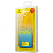 Луксозен гръб Glaze Case за Samsung Galaxy S9 G960 - преливащ / златисто и синьо