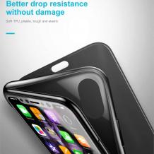 Луксозен силиконов калъф Baseus Touchable Flip Case за Apple iPhone XR - черен