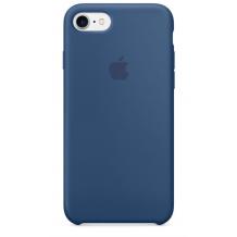 Оригинален гръб Silicone Cover за Apple iPhone 7 / iPhone 8 - тъмно син