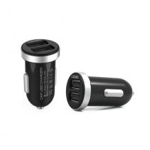 Mини USB зарядно за кола / Mini USB Car Charger Adapter LDINIO DL-C22 12-14V / 5V-2.1A - черeн