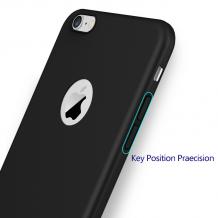 Ултра тънък силиконов калъф / гръб / TPU Ultra Thin Candy Case за Apple iPhone 7 - черен