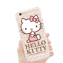 Силиконов калъф / гръб / TPU за Apple iPhone 5 / iPhone 5S / iPhone SE - Hello Kitty