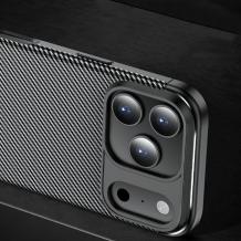 Луксозен силиконов калъф / гръб / кейс TPU за Apple iPhone 17 Pro Max (6.9) - черен / Carbon