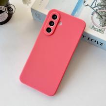Силиконов калъф / гръб / кейс за Samsung A37 Coral - розов кейс със защита за камерата