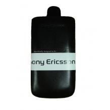 Кожен калъф с издърпване за Sony Ericsson Xperia X12 Arc / Arc S - Черен