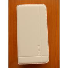 Луксозен кожен калъф Flip с магнитен твърд гръб и стойка / 3в1 / Corsair за Apple iPhone 5 / 5G - бял