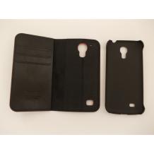 Луксозен кожен калъф Flip с магнитен твърд гръб и стойка / 3в1 / Corsair за Samsung Galaxy S4 mini i9190 / i9195 / i9192 - черен