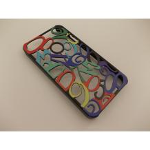 Предпазен твърд гръб / капак / за Apple iPhone 4 / 4S - цветни декорации