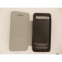 Луксозен кожен калъф Flip тефтер Remax за Apple iPhone 5 / iPhone 5S - черен