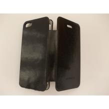 Луксозен кожен калъф Flip тефтер Remax за Apple iPhone 5 / iPhone 5S - черен