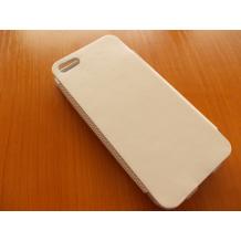 Луксозен кожен калъф Flip тефтер Remax за Apple iPhone 5 / iPhone 5S - бял