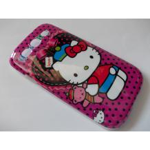 Заден предпазен твърд гръб / капак / за Samsung Galaxy S3 i9300 / Samsung SIII i9300 - Hello Kitty / розов