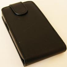 Кожен калъф Flip тефтер за Samsung Galaxy Ace 4 G313 - черен