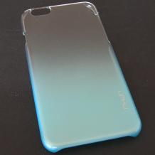 Твърд гръб / капак / UMKU за Apple iPhone 6 4.7'' - прозрачен със синьо / гланциран