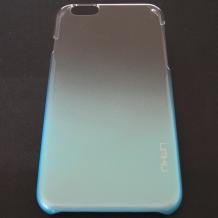 Твърд гръб / капак / UMKU за Apple iPhone 6 4.7'' - прозрачен със синьо / гланциран