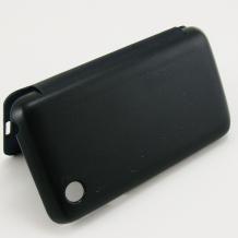 Кожен калъф Flip Cover за LG L40 / L40 Dual - син