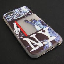 Силиконов калъф / гръб / TPU за Apple iPhone 6 4.7'' - New York