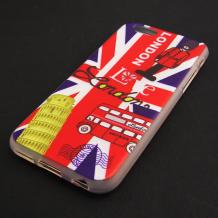 Силиконов калъф / гръб / TPU за Apple iPhone 6 4.7'' - British flag / London