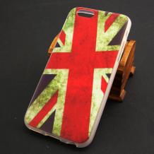 Силиконов калъф / гръб / TPU за Apple iPhone 6 4.7'' - Retro British flag 