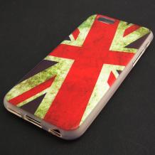 Силиконов калъф / гръб / TPU за Apple iPhone 6 4.7'' - Retro British flag 