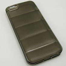 Силиконов гръб / калъф / TPU 3D за Apple iPhone 5 / iPhone 5S - черен