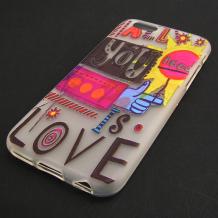 Силиконов калъф / гръб / TPU за Apple iPhone 6 4.7'' - Love