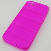 Силиконов гръб / калъф / TPU 3D за Apple iPhone 5 / iPhone 5S - розов