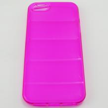 Силиконов гръб / калъф / TPU 3D за Apple iPhone 5 / iPhone 5S - розов