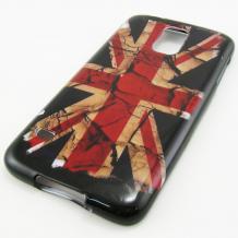 Силиконов калъф / гръб / TPU за Samsung Galaxy S5 G900 - Retro Union Jack flag