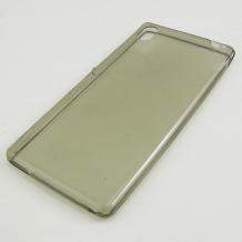 Ултра тънък силиконов калъф / гръб / TPU Ultra Thin за Lenovo P70 - сив / прозрачен