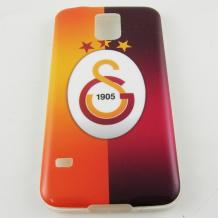 Силиконов калъф / гръб / TPU за Samsung Galaxy S5 G900 - Galatasaray / Галатасарай 