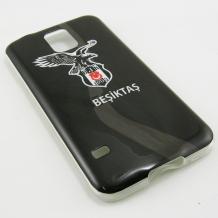 Силиконов калъф / гръб / TPU за Samsung Galaxy S5 G900 - Besiktas Art 2 / Бешикташ