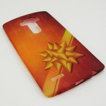 Ултра тънък силиконов калъф / гръб / TPU Ultra Thin за LG G4 - кафяв / панделка