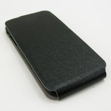 Ултра тънък кожен калъф Flip тефтер Flexi за Apple iPhone 6 4.7'' - черен