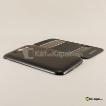 Оригинален кожен калъф Flip Cover S-View за Samsung Galaxy Win I8550 I8552 - черен