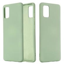 Луксозен силиконов калъф / гръб / Nano TPU за Samsung Galaxy A41 - Зелен