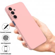 Силиконов калъф / кейс / Nano TPU за Samsung Galaxy A16 - розов гръб със защита за камерата