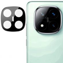 Стъклен протектор / 3D Tempered Glass Camera Lens / за задна камера на Xiaomi Redmi Note 14 Pro - черен