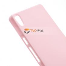 Силиконов калъф / гръб / TPU за Huawei Ascend P6 - розов